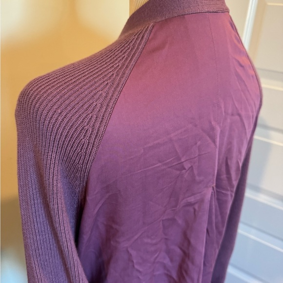 Lululemon Womens Still At Ease Wrap Cardigan Sweater Sz 4 Vintage Plum Purple - Picture 3 of 6